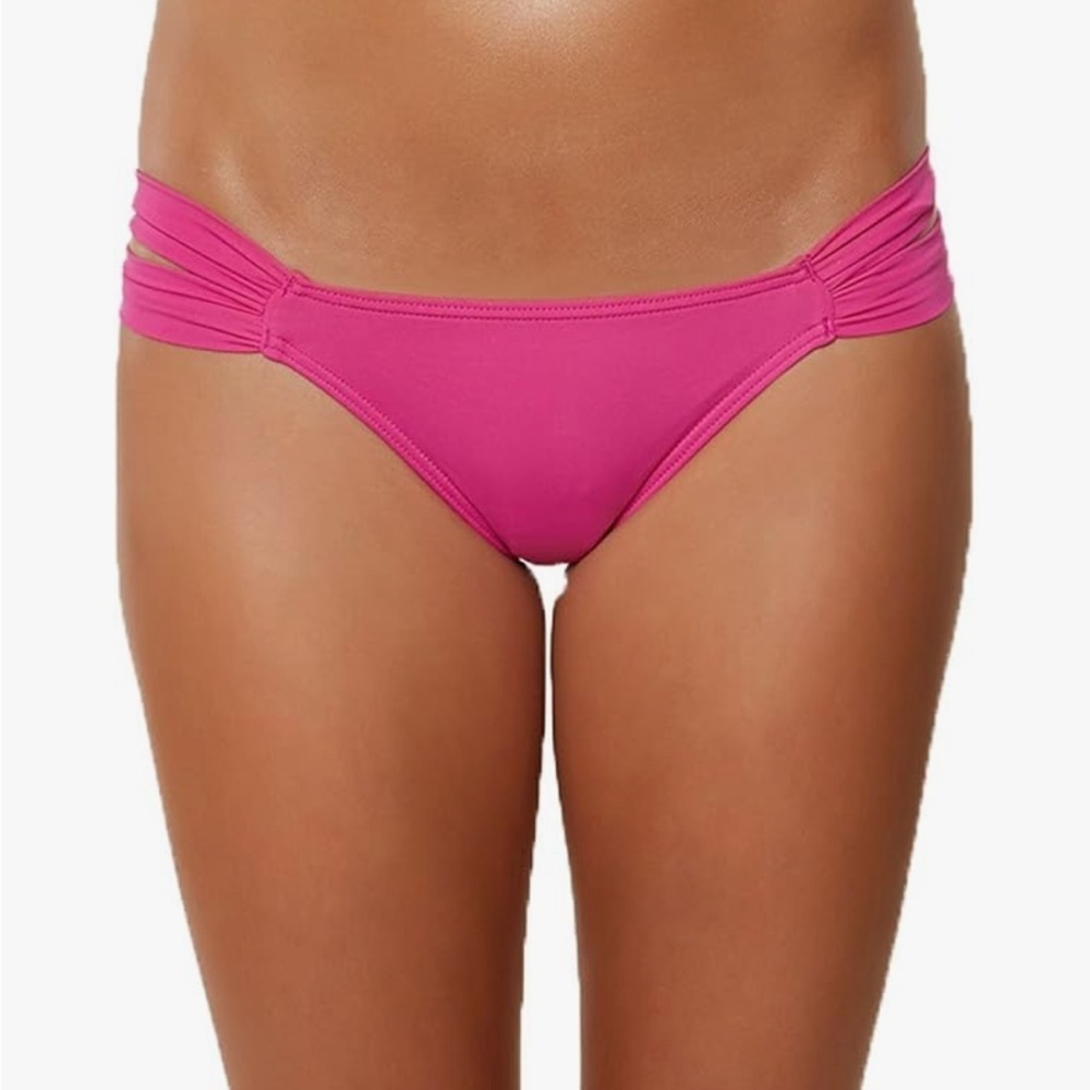 NWT O'Neill Bikini Bottoms size XS Pink Women's Salt Water Solids Tab Side